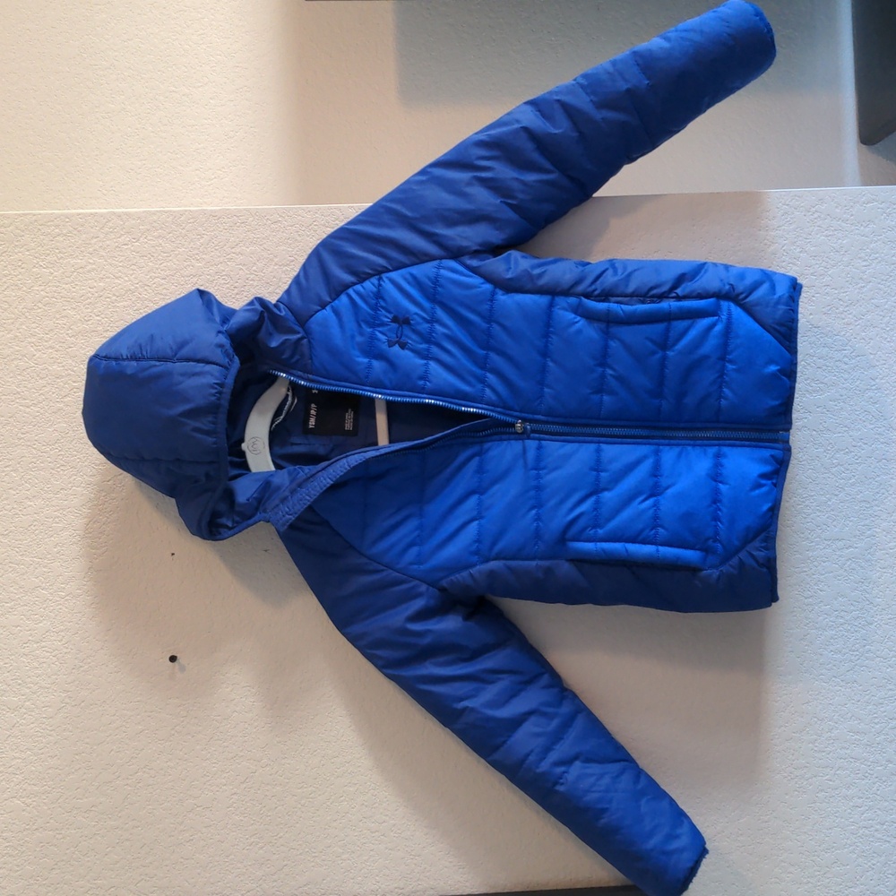 Under Armour Blue Puffer Jacket Size Size Youth Small